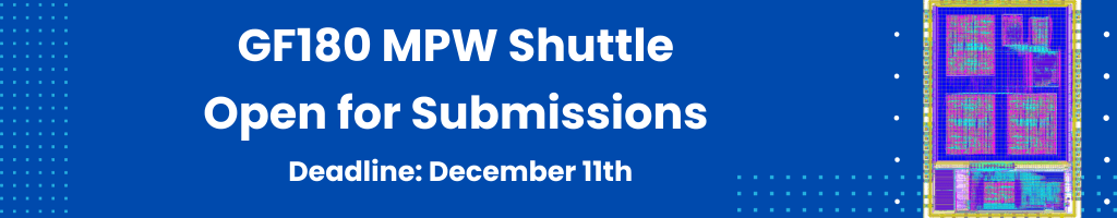 Graph showing number of designs submitted to Open Source MPW shuttles across versions 1 through 8