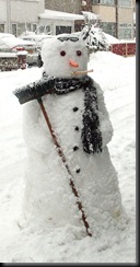 smaller SNOWMAN FACE ON